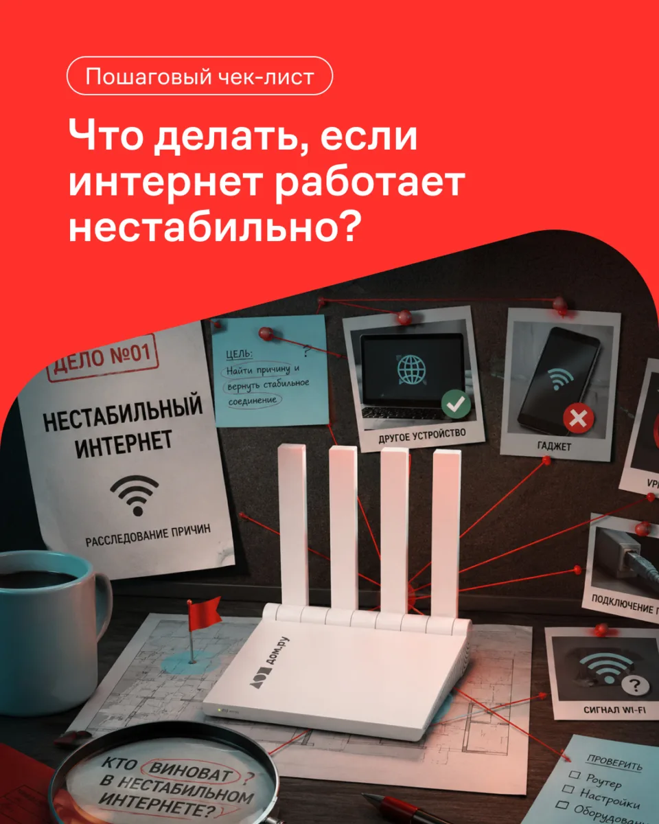 Отправляемся по следам нестабильного интернета 🐾