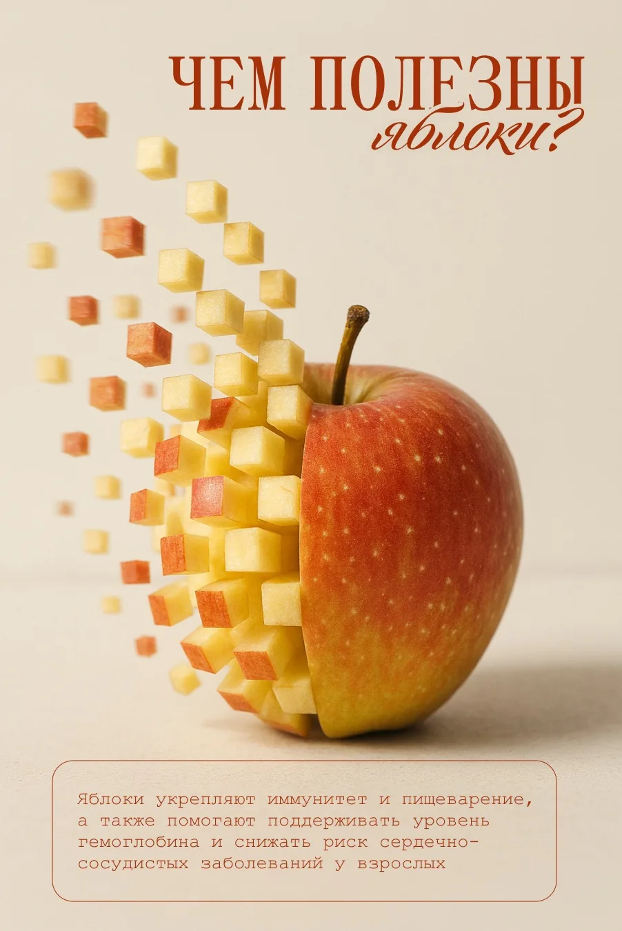 🍎 Продукт, который полезен и взрослым, и детям

Яблоки богаты витамином C, укрепляющим иммунитет, ж