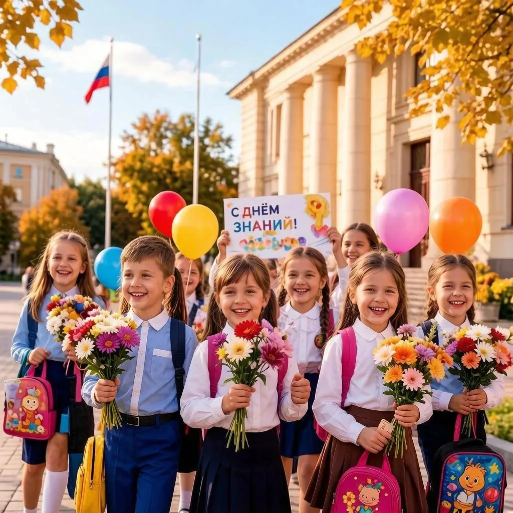 Дорогие ученики, уважаемые родители и учителя! Поздравляю вас с Днём знаний — 1 сентябр...
