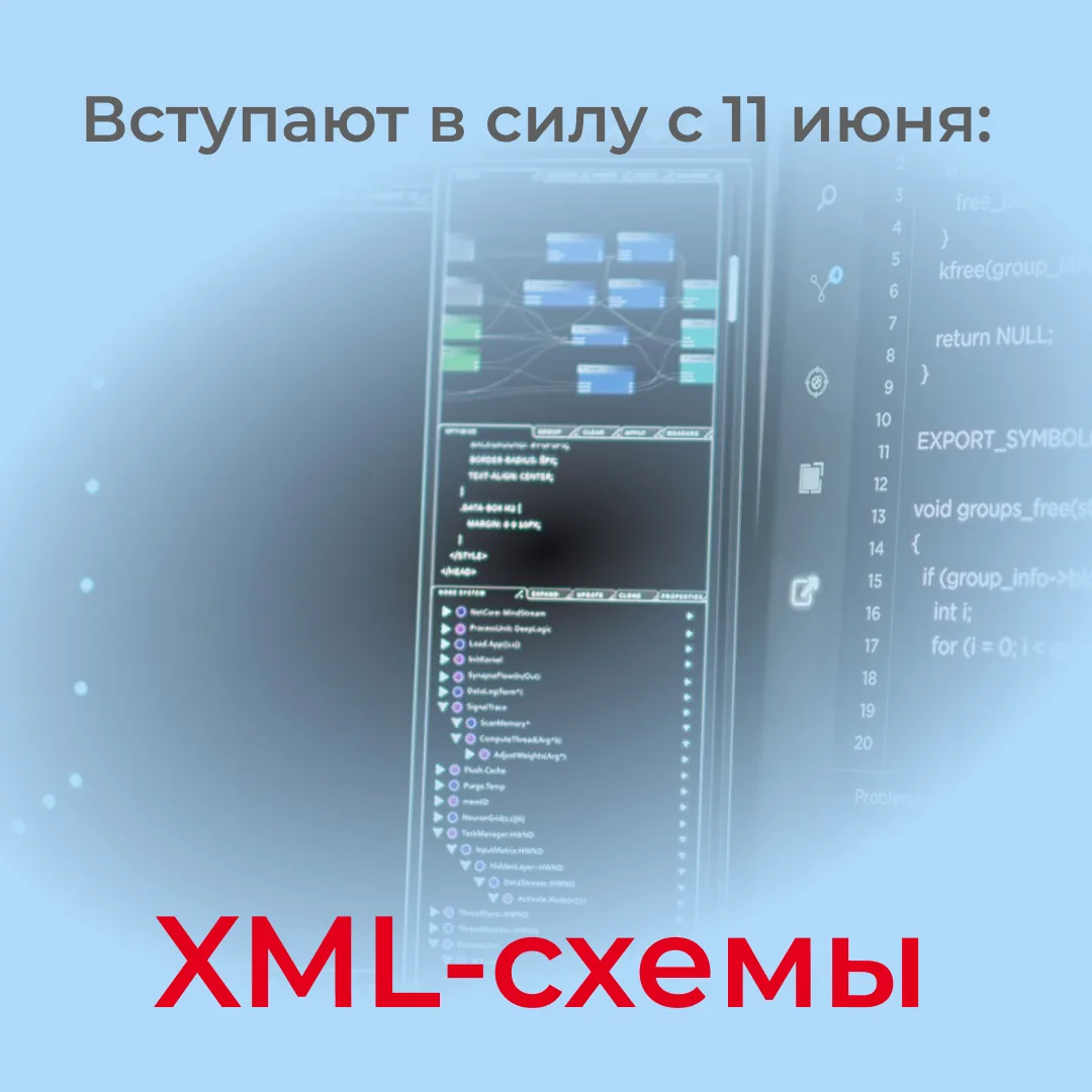 🧐Новые XML-схемы вступают в силу c 11 июня