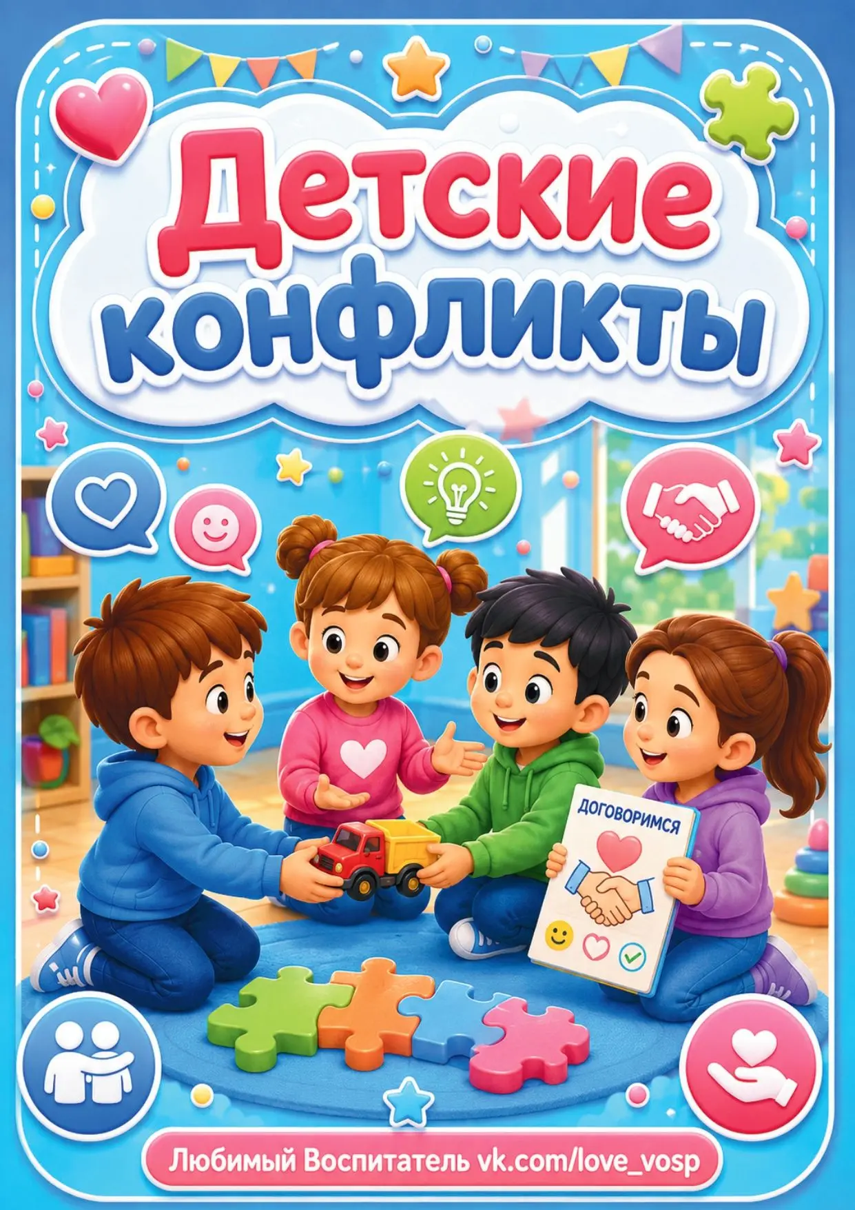Детские конфликты. Консультация для родителей.