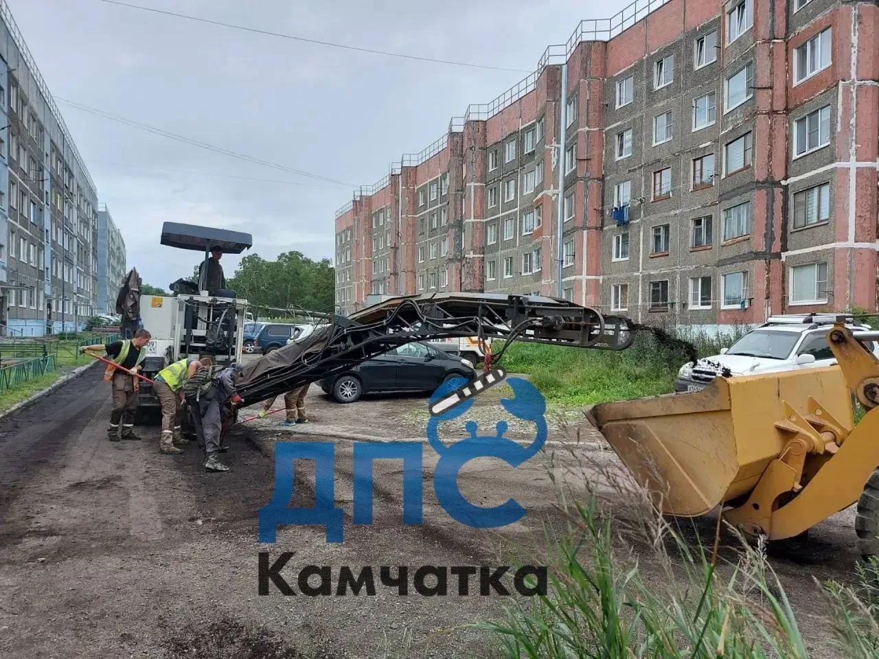 Ремонт дороги в Вилючинске