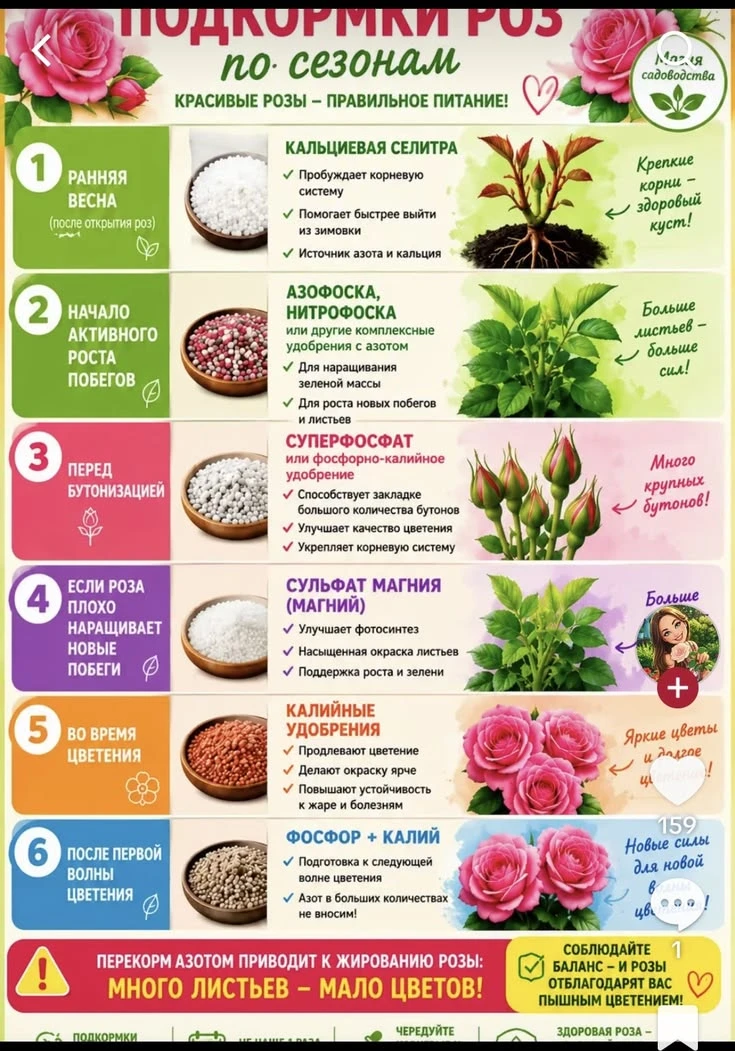 Подкормки для роз по сезонам