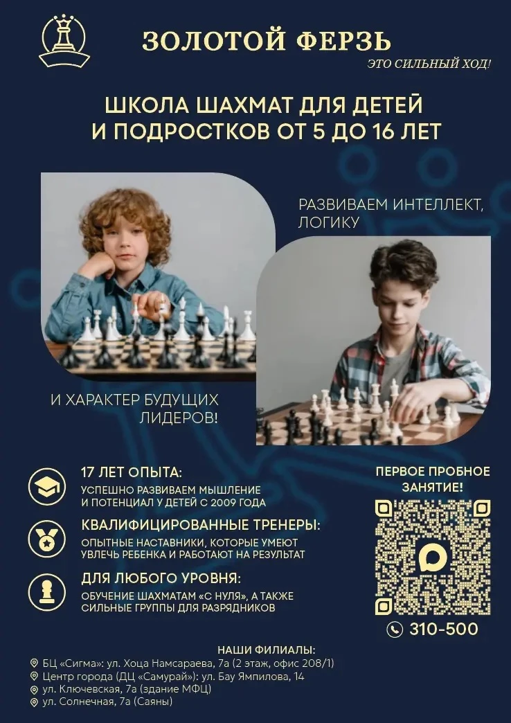 Представляем вашему вниманию тренеров, которые работают в нашей шахматной школе "Золото...