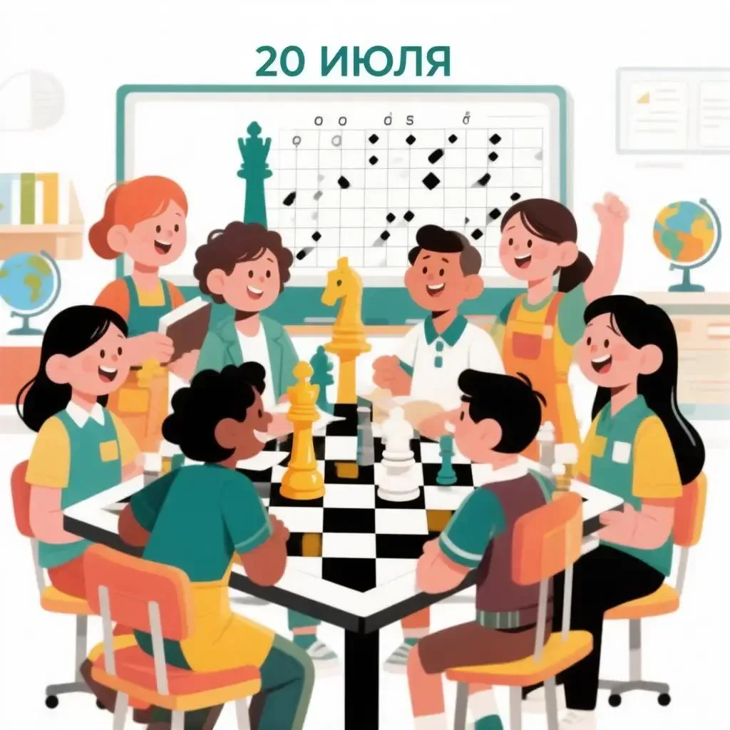 ♟️ 20 июля — Международный день шахмат! Поздравляем всех, кто любит эту древнюю игру, и тех, кто тол