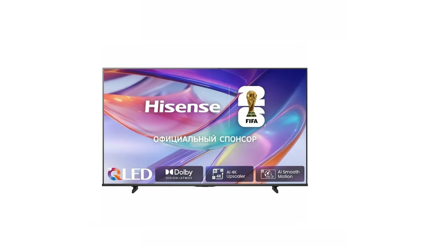📺Телевизор Hisense 55E77SL (2026) Смарт ТВ 4К
📌- Диагональ экрана, дюймы 55″
- Разрешение 3840x216