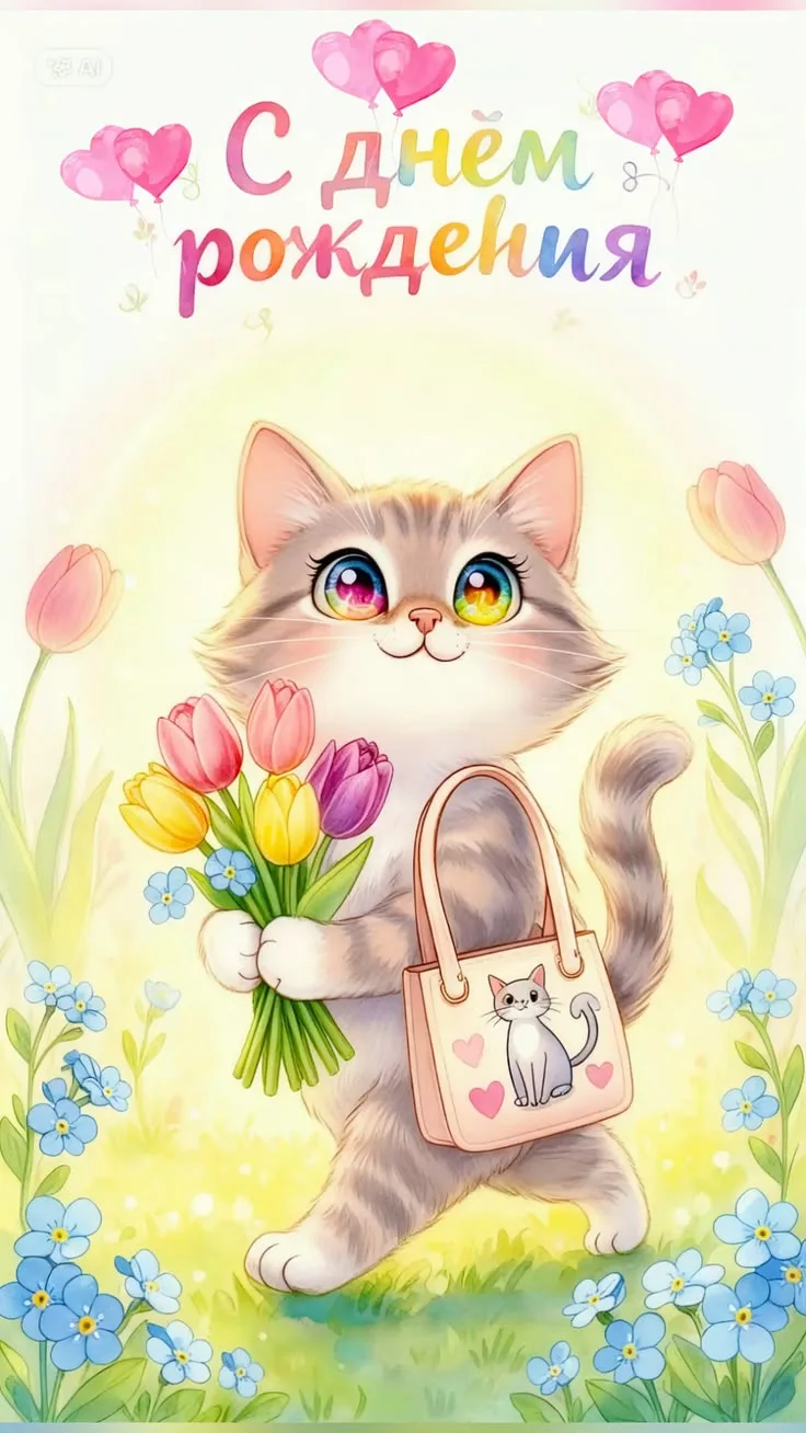 🥰 Оставляйте реакции, если понравилась открытка и делитесь с близкими ❤️