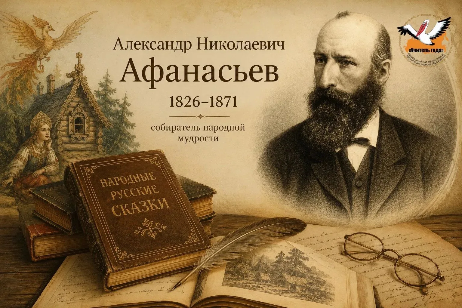 🪶Сегодня исполняется 200 лет со дня рождения Александра Николаевича Афанасьева — выдающегося русско