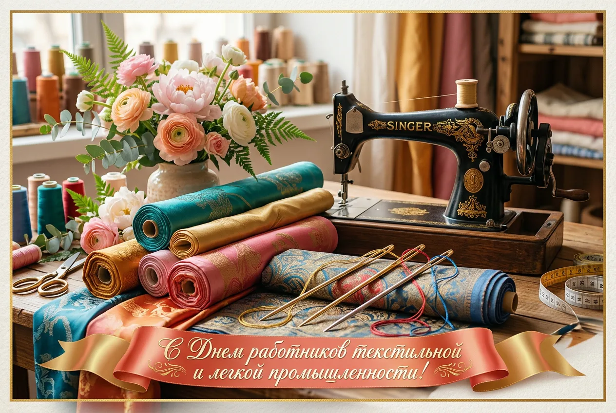 Уважаемые работники текстильной и лёгкой промышленности!

💐Поздравляю вас с профессиональным праздн