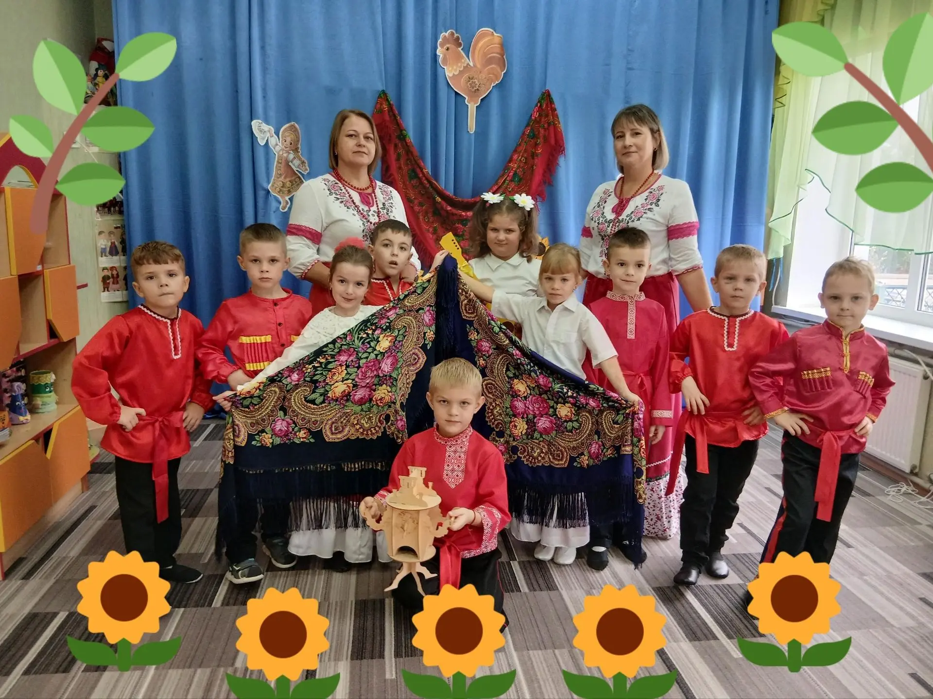 В группе № 9 прошло яркое воспитательное событие - "Кубанские посиделки"🌻🌻🌻