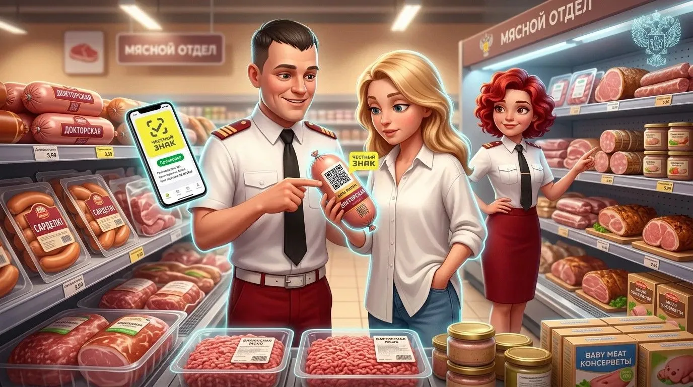 Честный код на колбасе: как новая маркировка защитит нас от фальсификата?
 
С 1 августа 2026 года вс