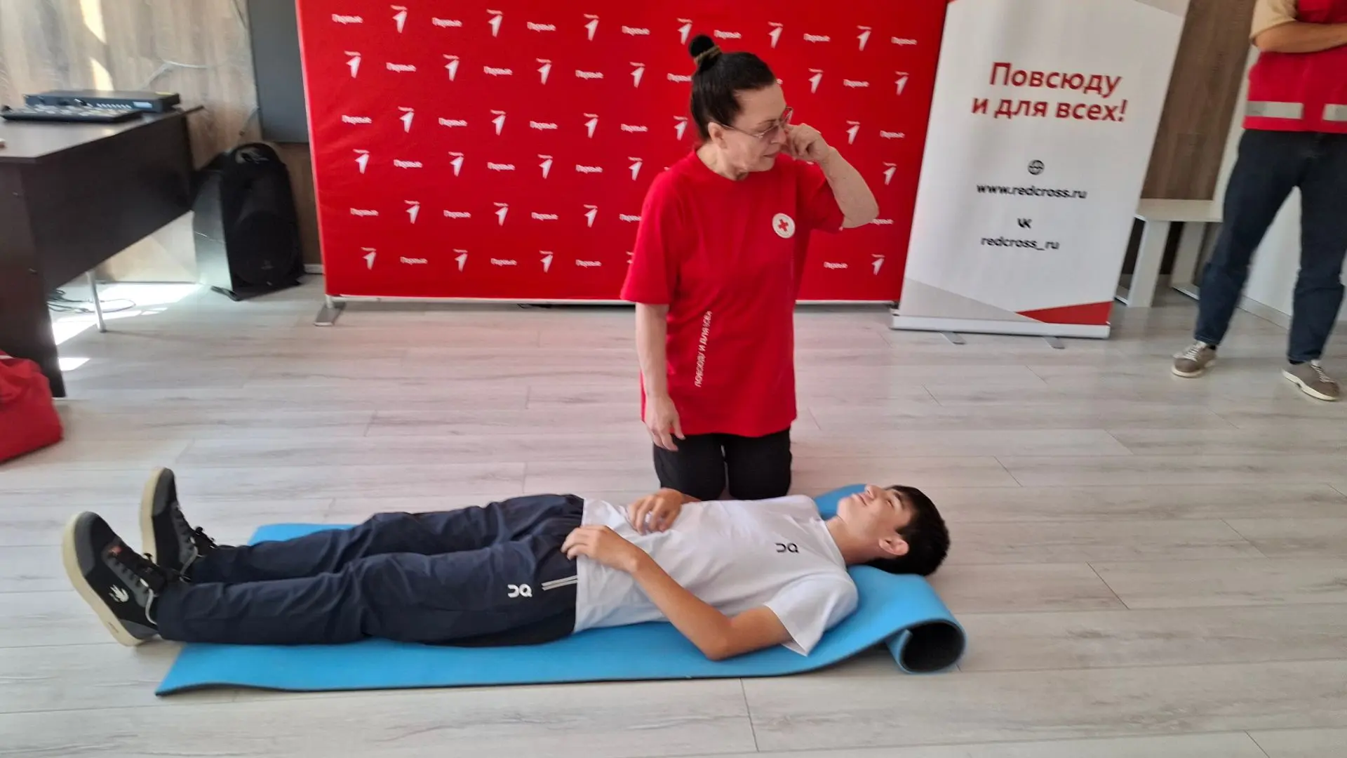 🚑 Знания, которые спасают жизни! Активисты «Движения Первых» МБОУ «СОШ пос. Правокубан...