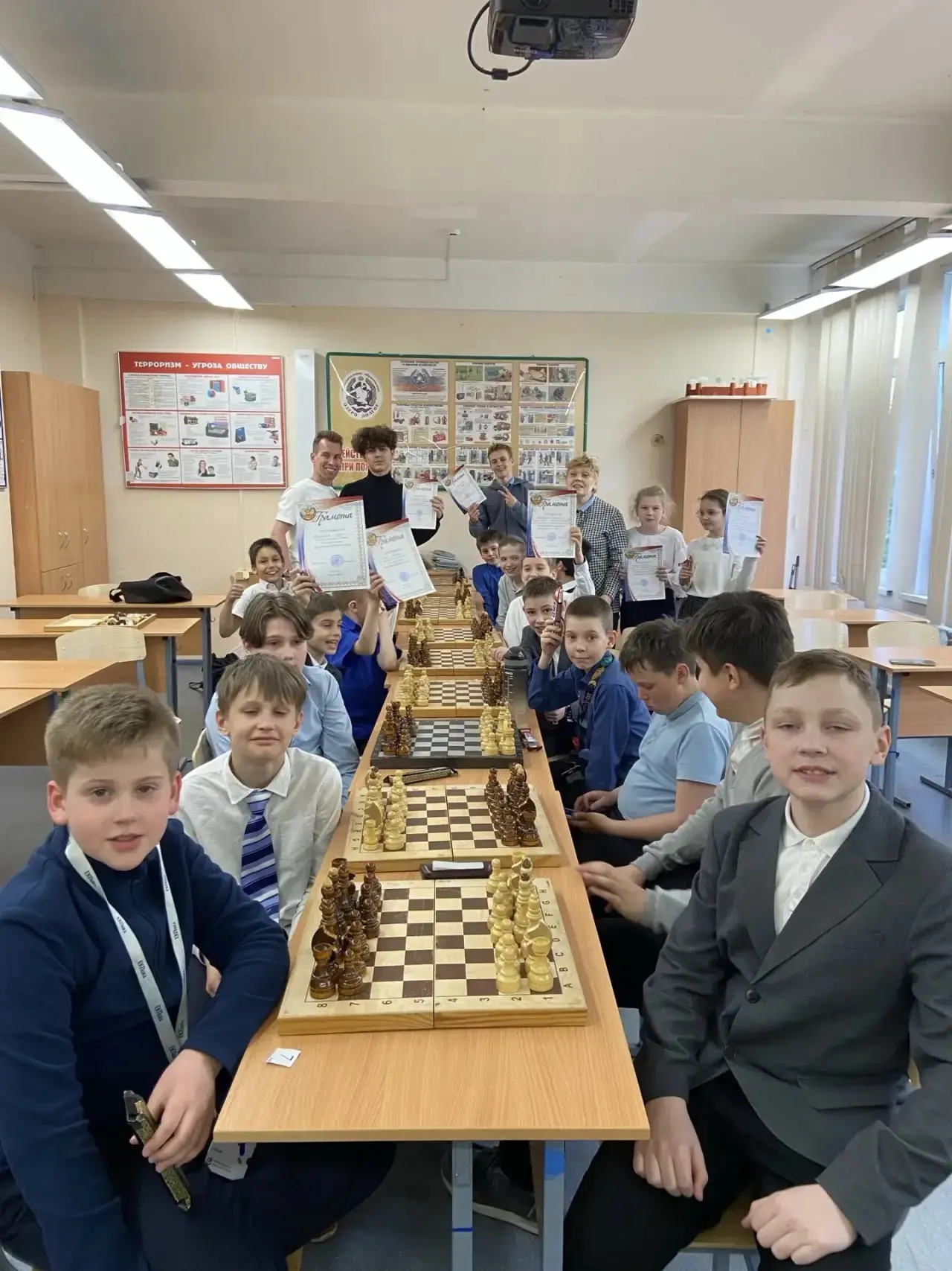 ♟️ 12 мая 2026 года в школе №644 состоялся товарищеский шахматный турнир, посвящённый Дню Великой По