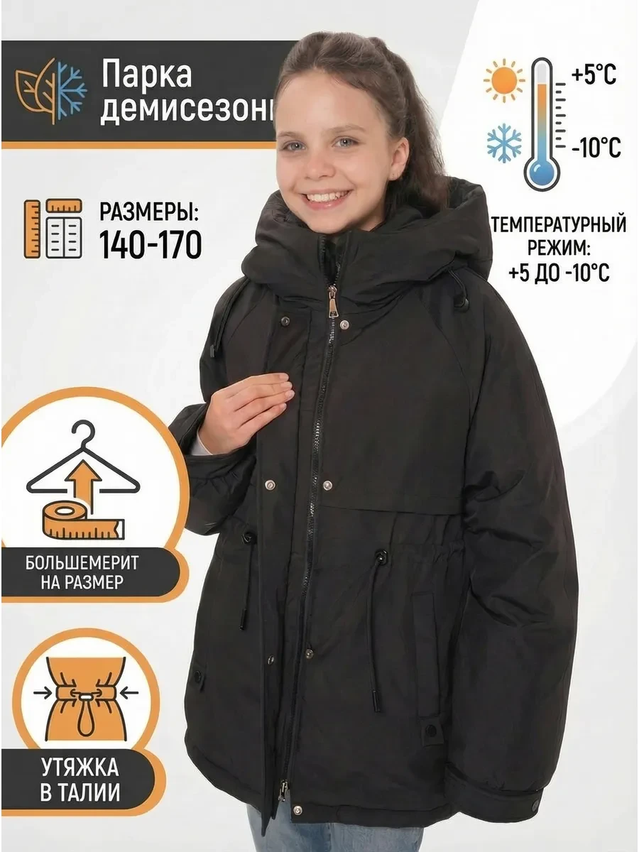 ⚡️ 68,8%   | Парка демисезонная удлиннёная утепленная