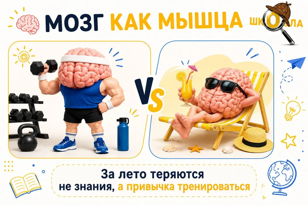 ☀️ Что чаще всего теряется за лето?
Нет, не чтение
И даже не математика
Чаще всего теряется привычка