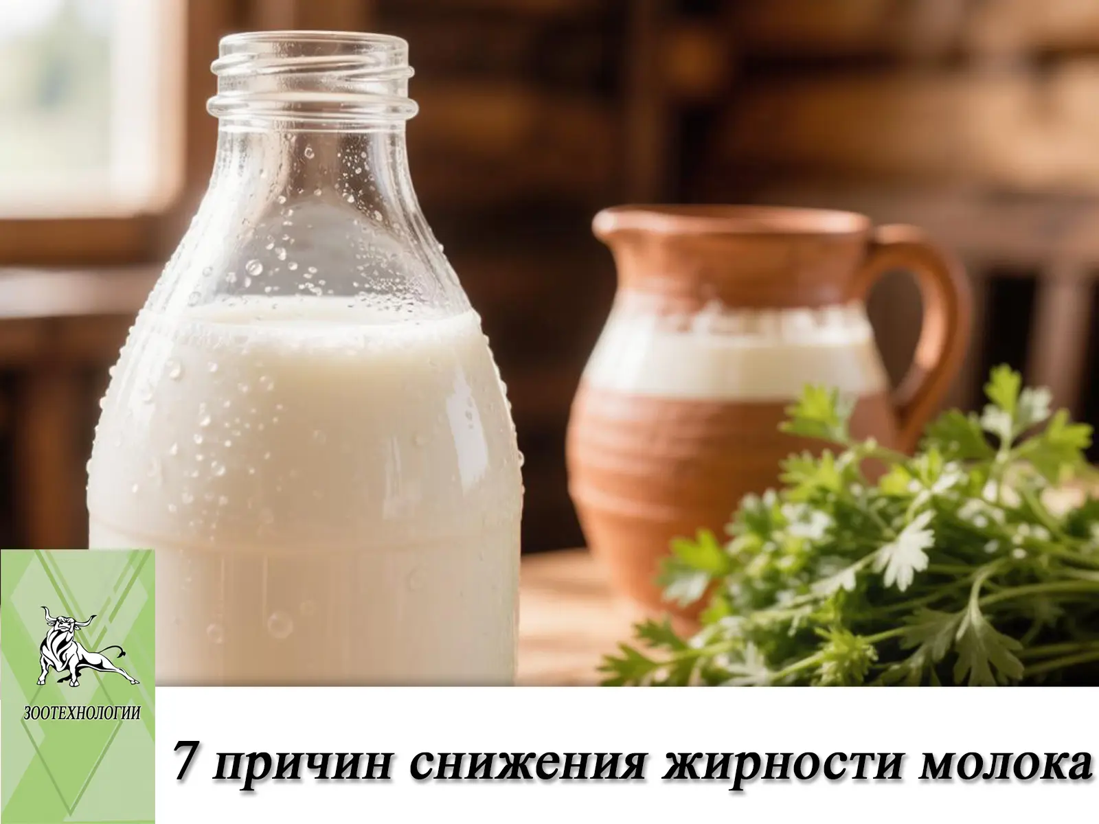 7 причин снижения жирности молока 🥛