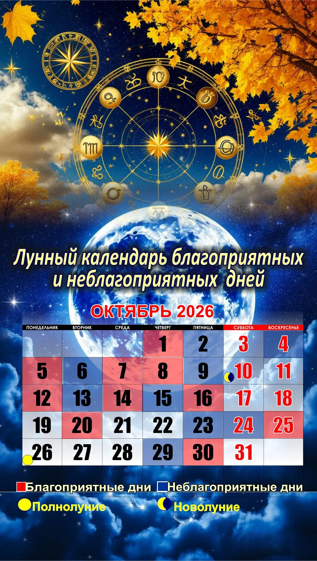 🌕Этот лунный календарь благоприятных и неблагоприятных дней поможет вам правильно спла...