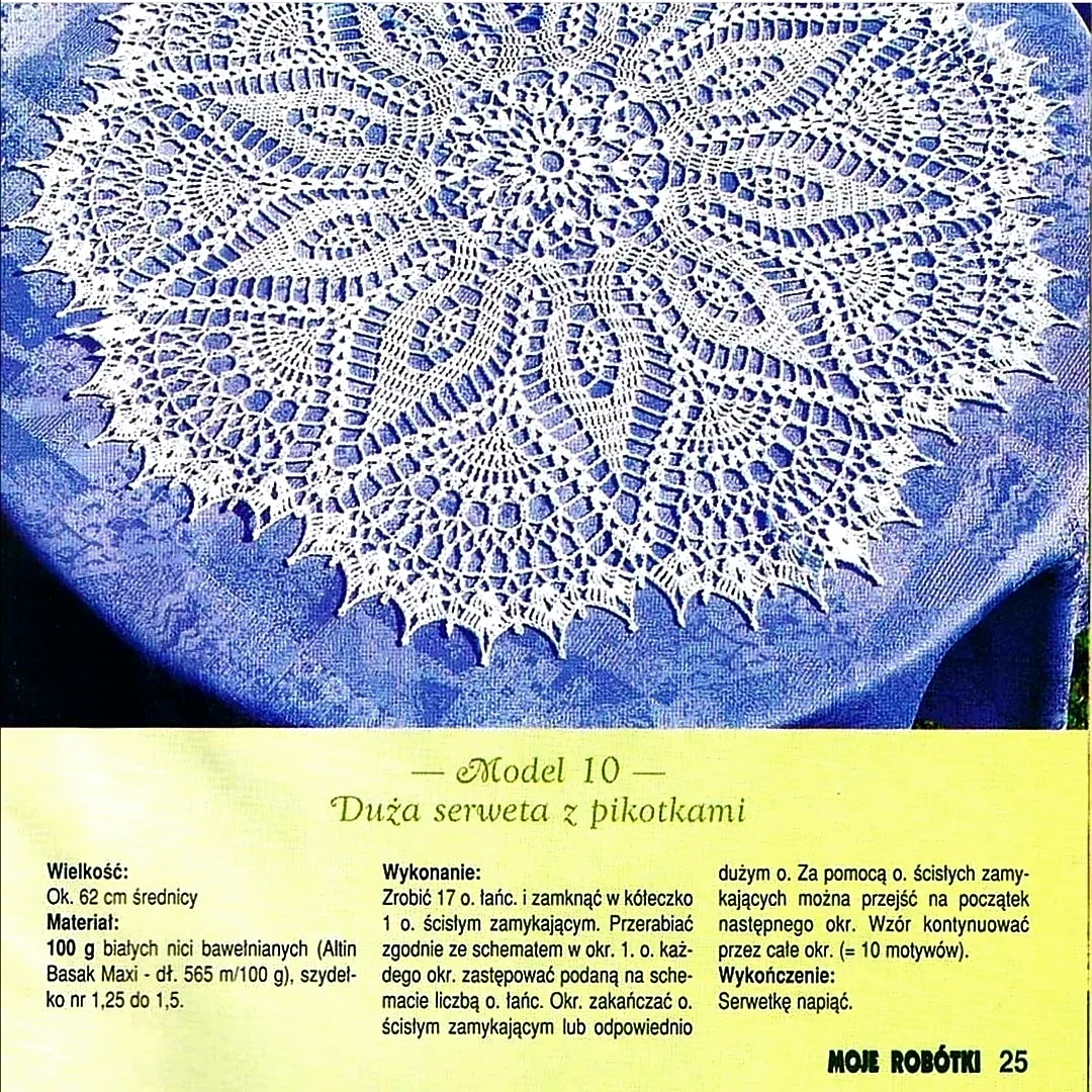 Салфетка крючком