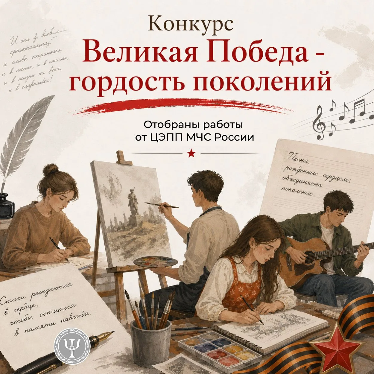 🔹Борьбу за первенство в конкурсе МЧС России, посвященном истории, культуре и нравственным ценностям