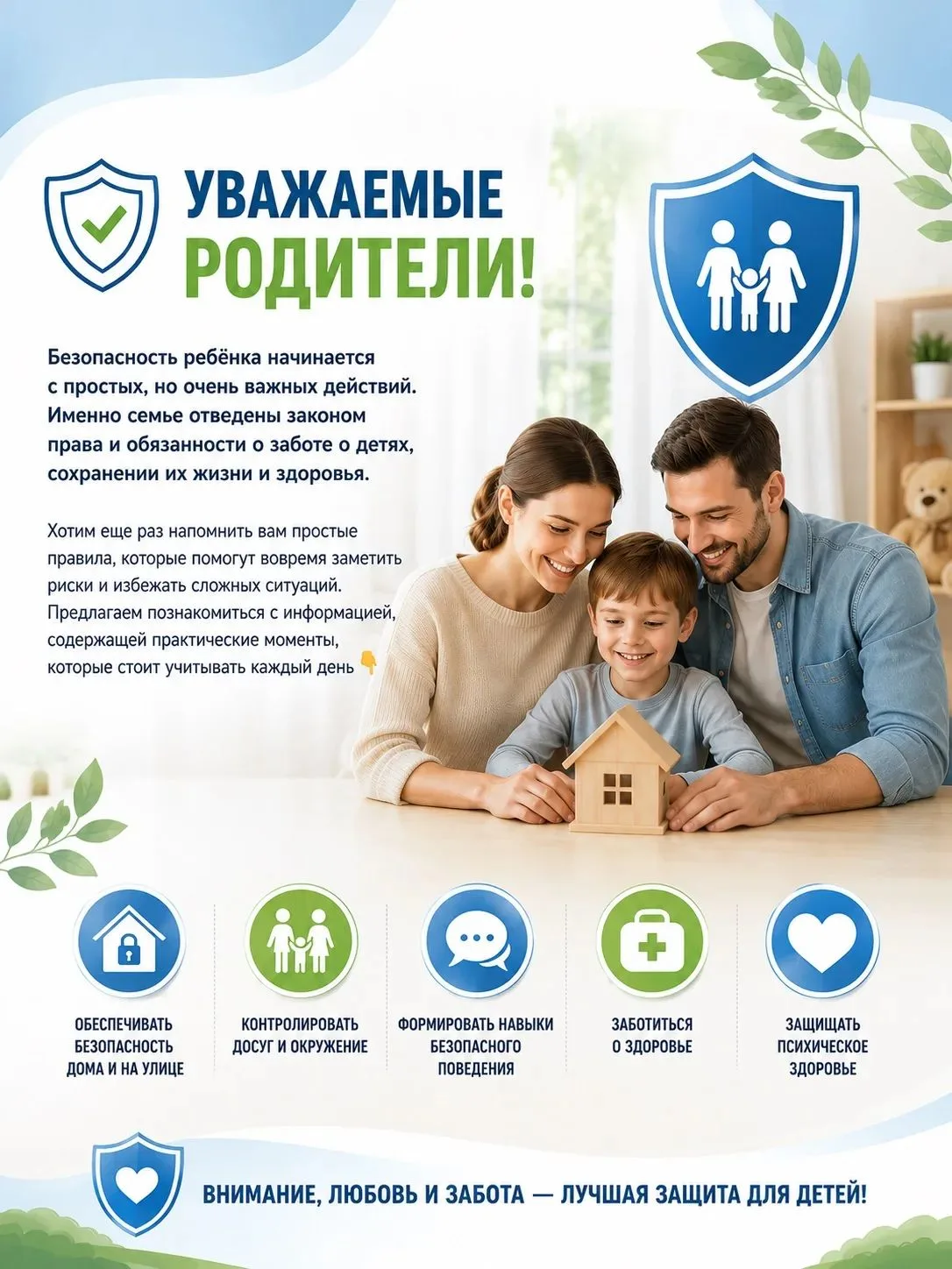 Уважаемые родители!

📌Безопасность ребёнка начинается с простых, но очень важных действий. Именно с