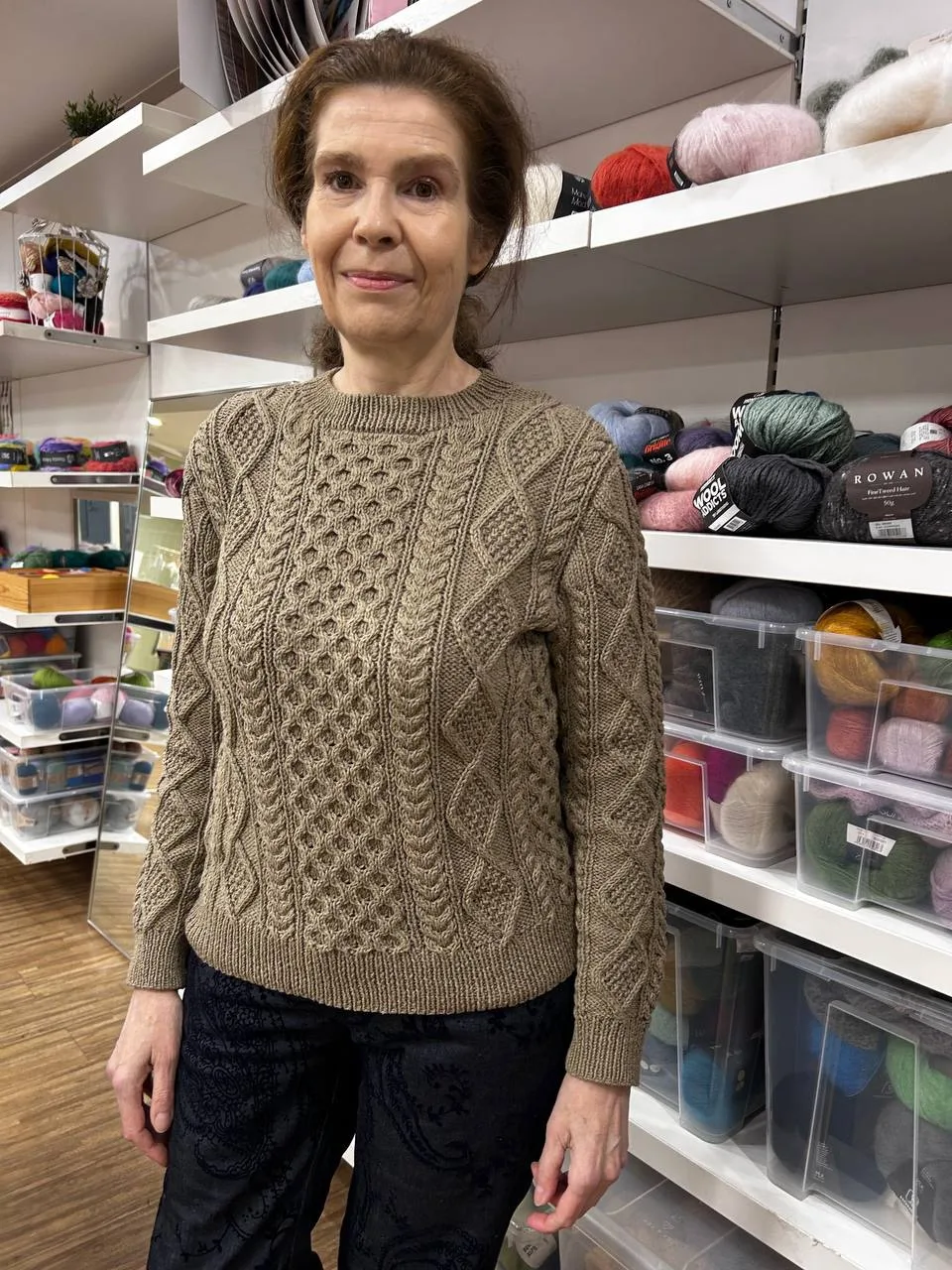 Свитер из Rowan Cotton Cashmere, связанный золотыми руками! 👏🫠