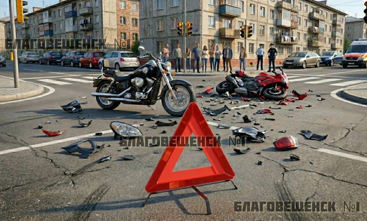 В Приамурье продолжаются аварии с мотоциклистами: за выходные пострадали трое детей и пешеход  За су