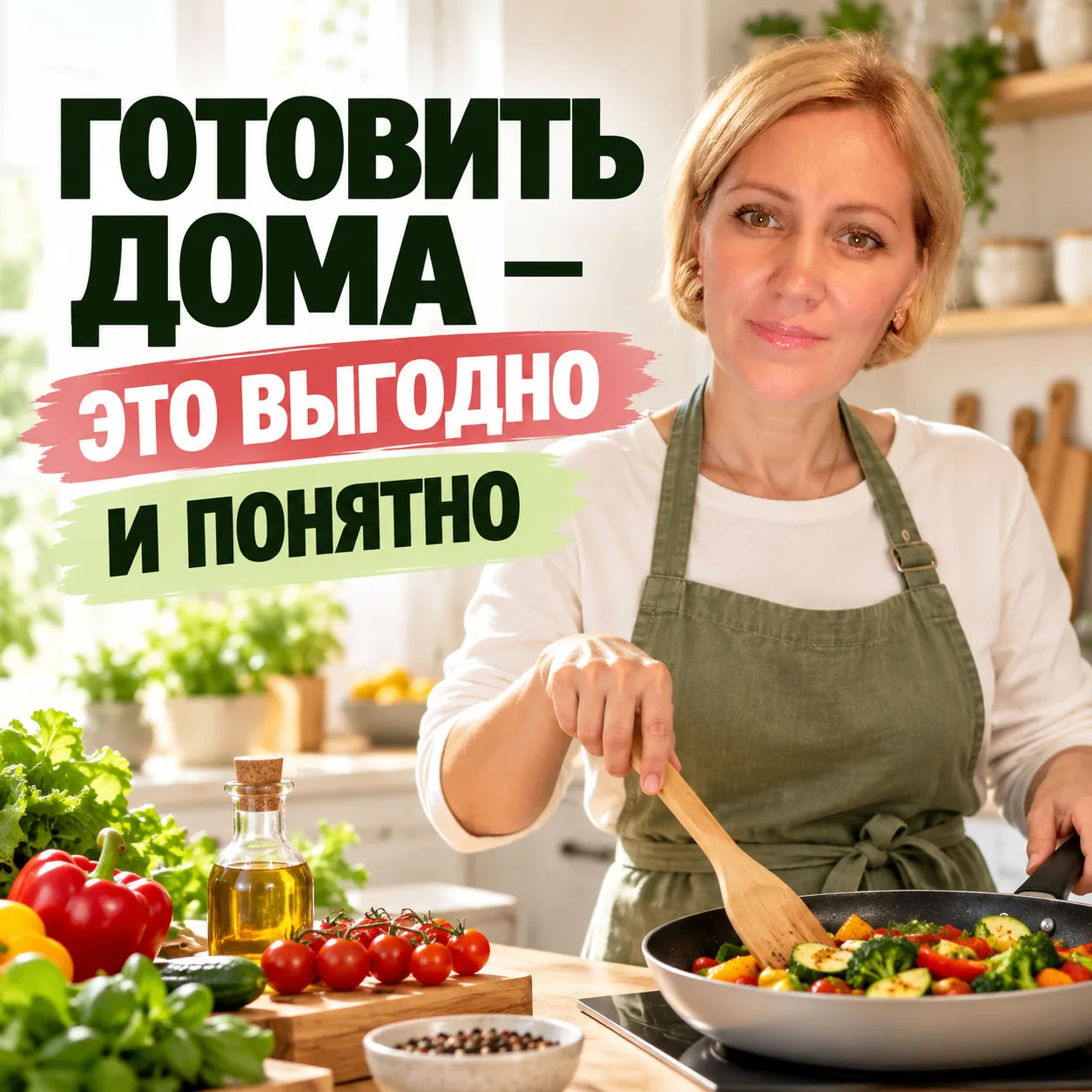 ГОТОВИТЬ ДОМА —  ВЫГОДНО И ПОНЯТНО