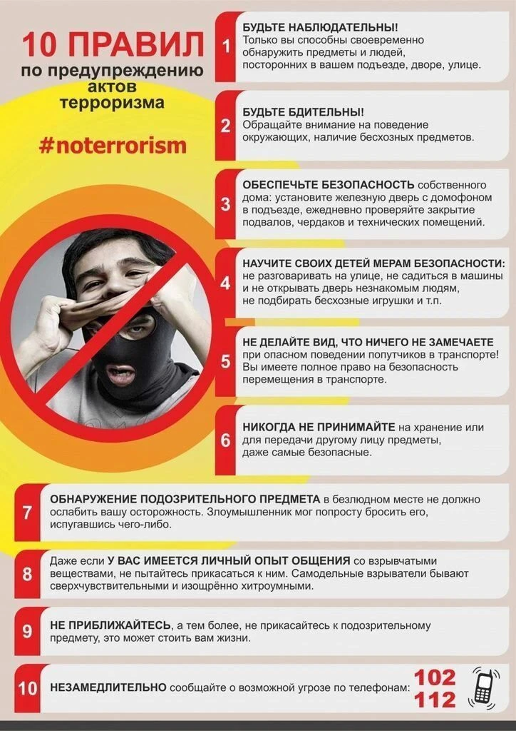 Памятка о правилах поведения при обнаружении подозрительных предметов и лиц. Просим быт...