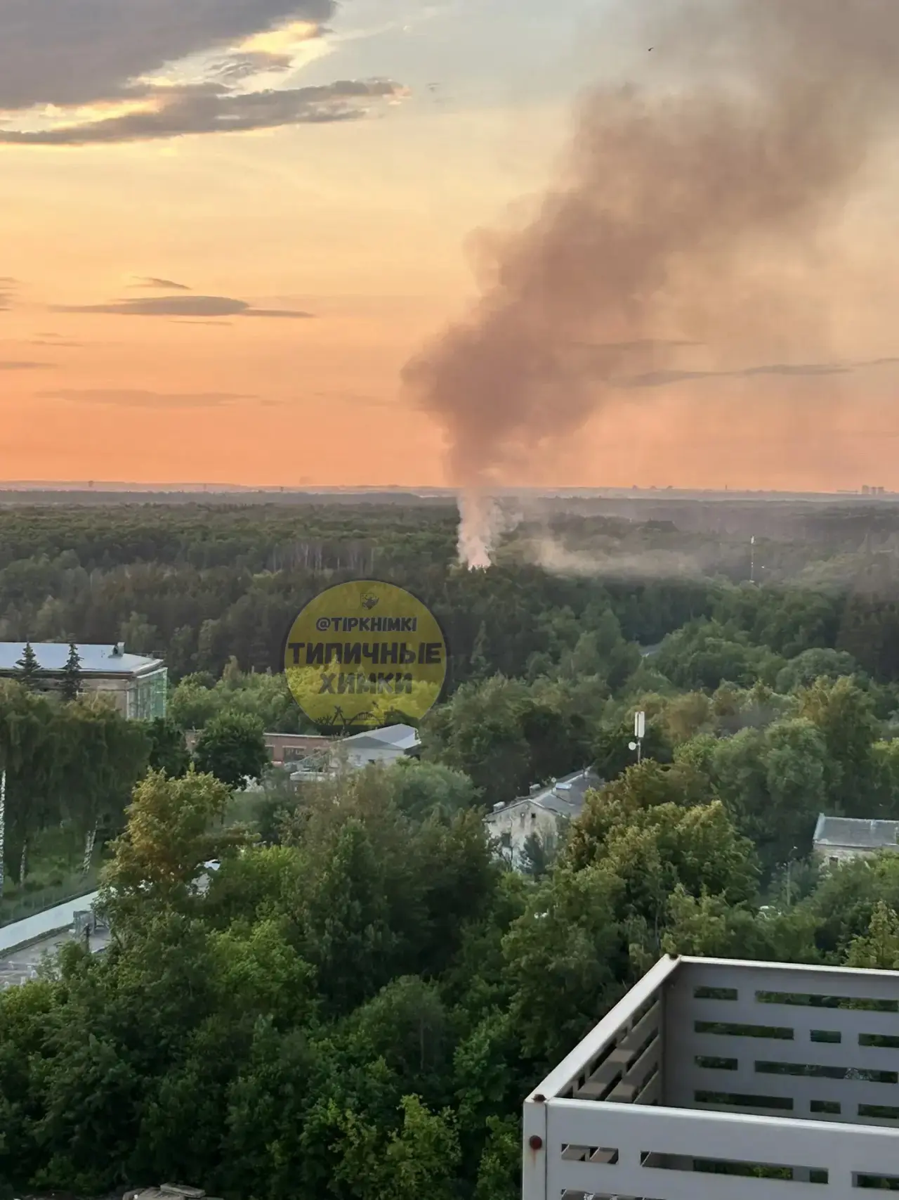 ❗️Опять что-то загорелось: в этот раз в районе Мишино в конце ул.Академика Грушина