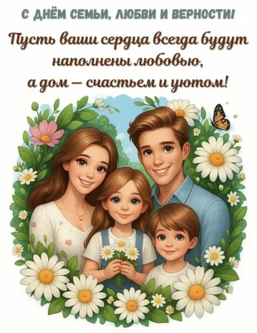 🎉 С Днём семьи, любви и верности! 🎉