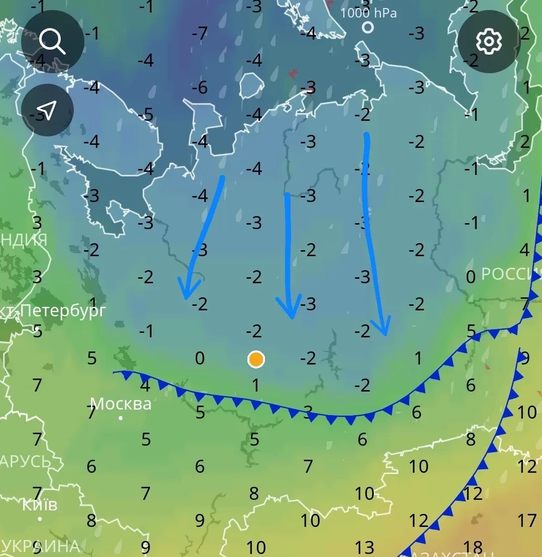 🥶В Кировскую область придёт дубак: ночью ожидается до +2 °C.
