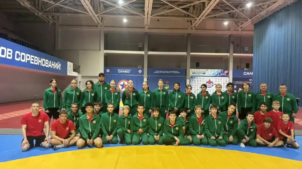 Сборная Республики Татарстан по сумо заняла третье общекомандное место на Всероссийской...