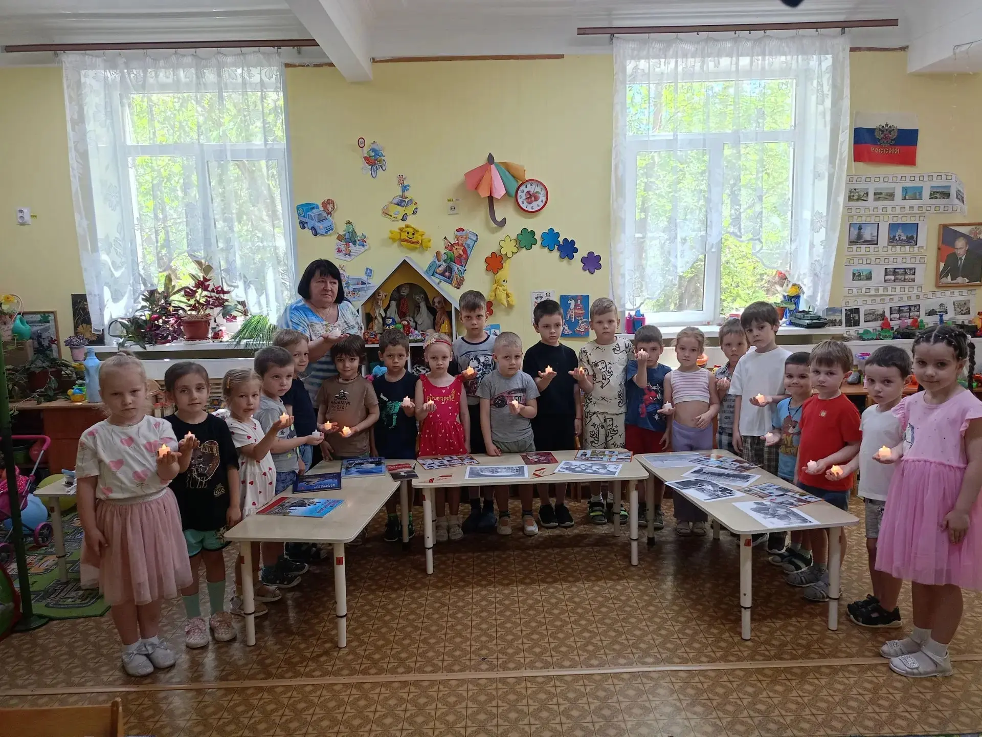 В нашем детском саду сегодня прошёл урок памяти. Детям рассказали о том, что 85 лет назад на нашу ст