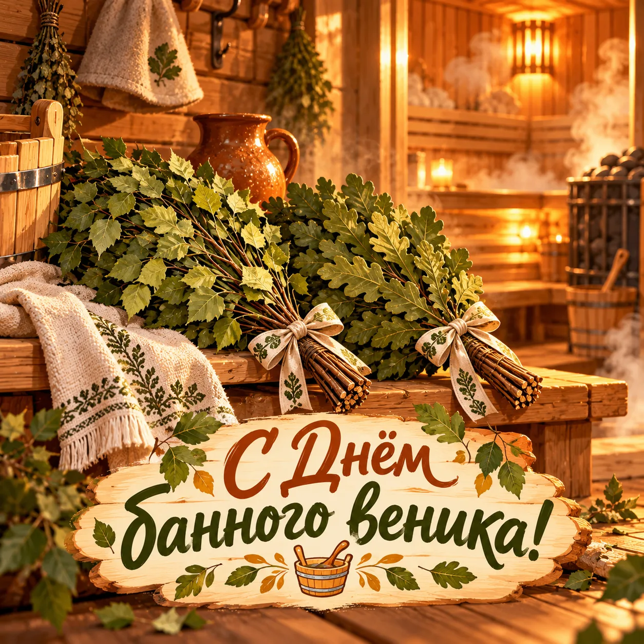 🌿 Сегодня День банного веника.