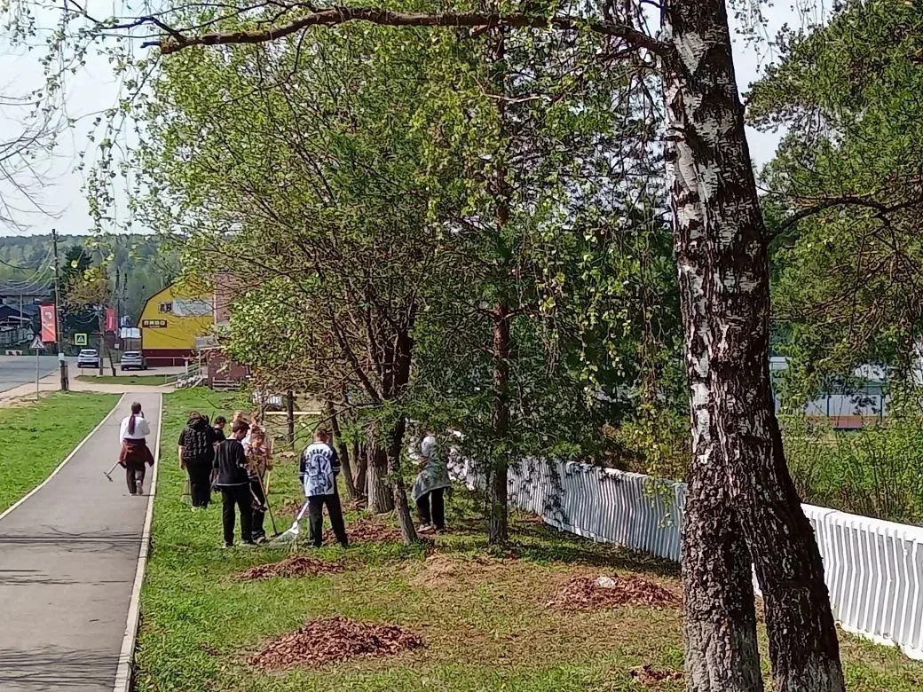 🌳Субботник у памятника павшим воинам в Великой Отечественной войне -с заботой о прошло...
