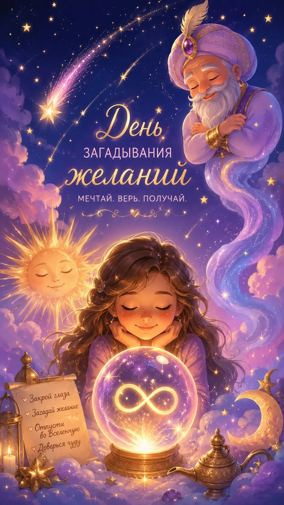 ✨ С Днём загадывания желаний, дорогие наши читатели!

В этот тёплый день, когда всё кажется чуточку 
