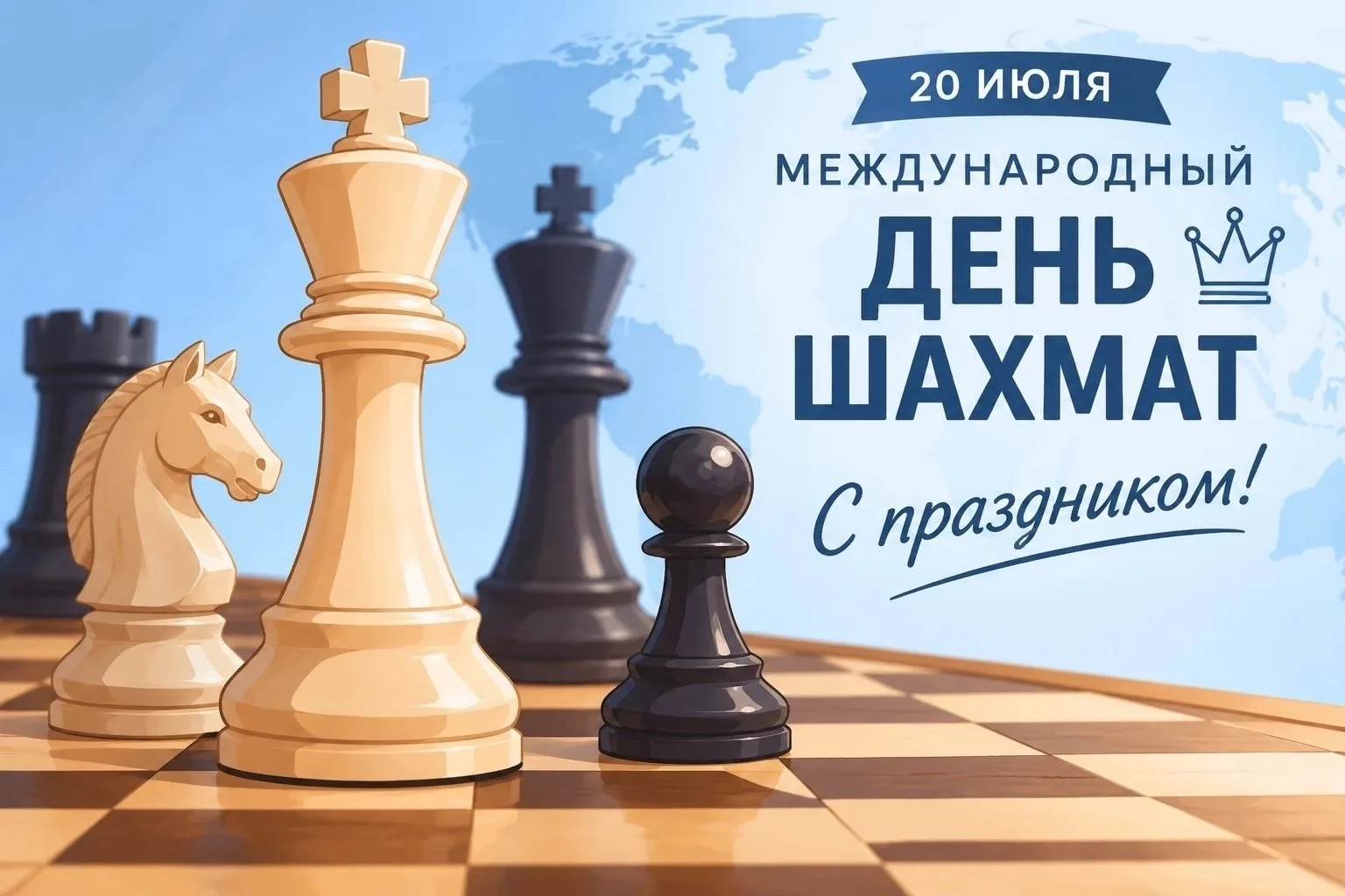 ♟️ Ход, который меняет всё: почему шахматы — лучший тренажер для детского ума

🗓️ 20 июля мир отмеч