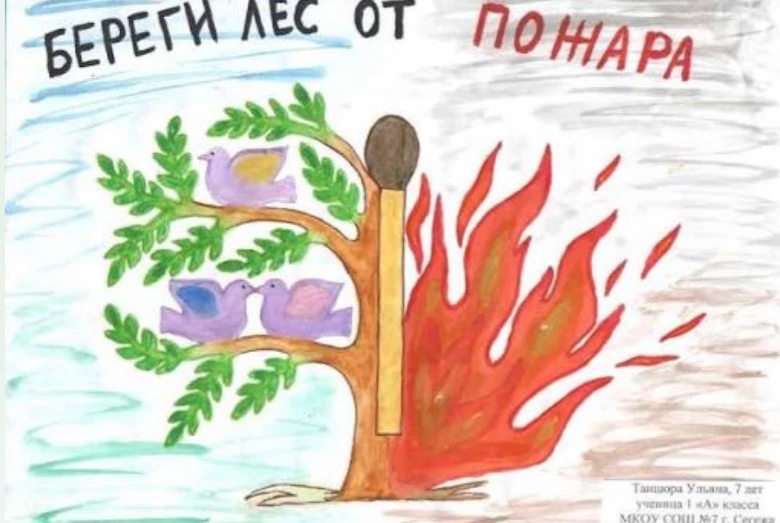 В нашей школе прошёл конкурс поделок на тему «Детство безопасности».