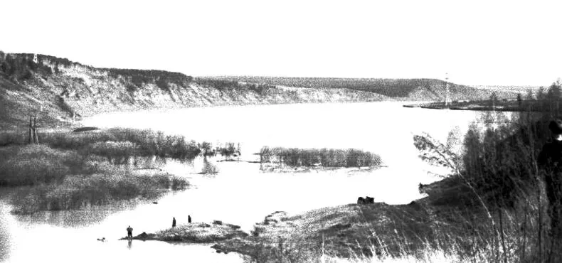 Паводок на Томи, 1965 г. Устье р. Люскус. Фото Сафоновой Н. Н.