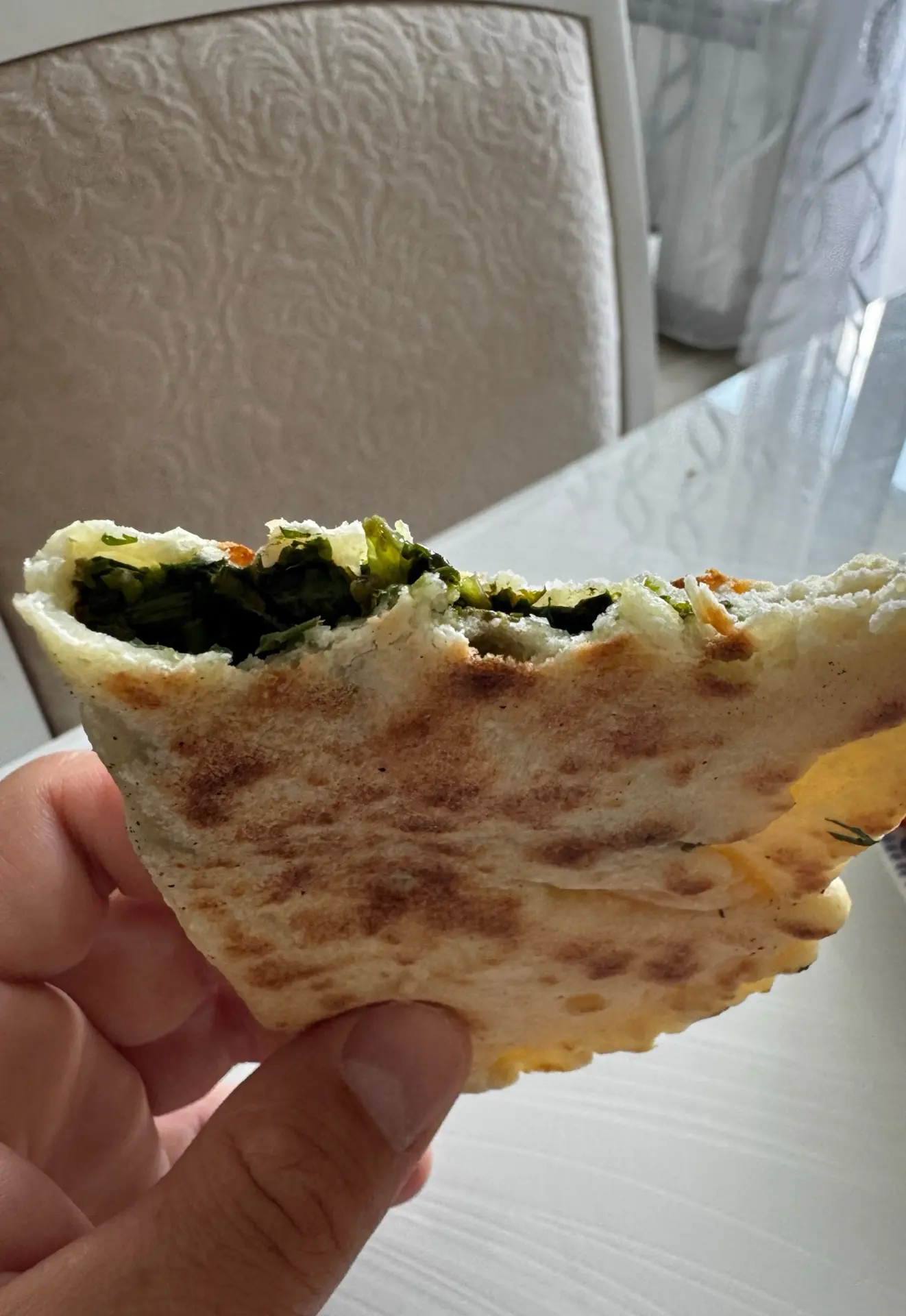 Диетические чебуреки с зеленью 🌿 жареные без масла 😁