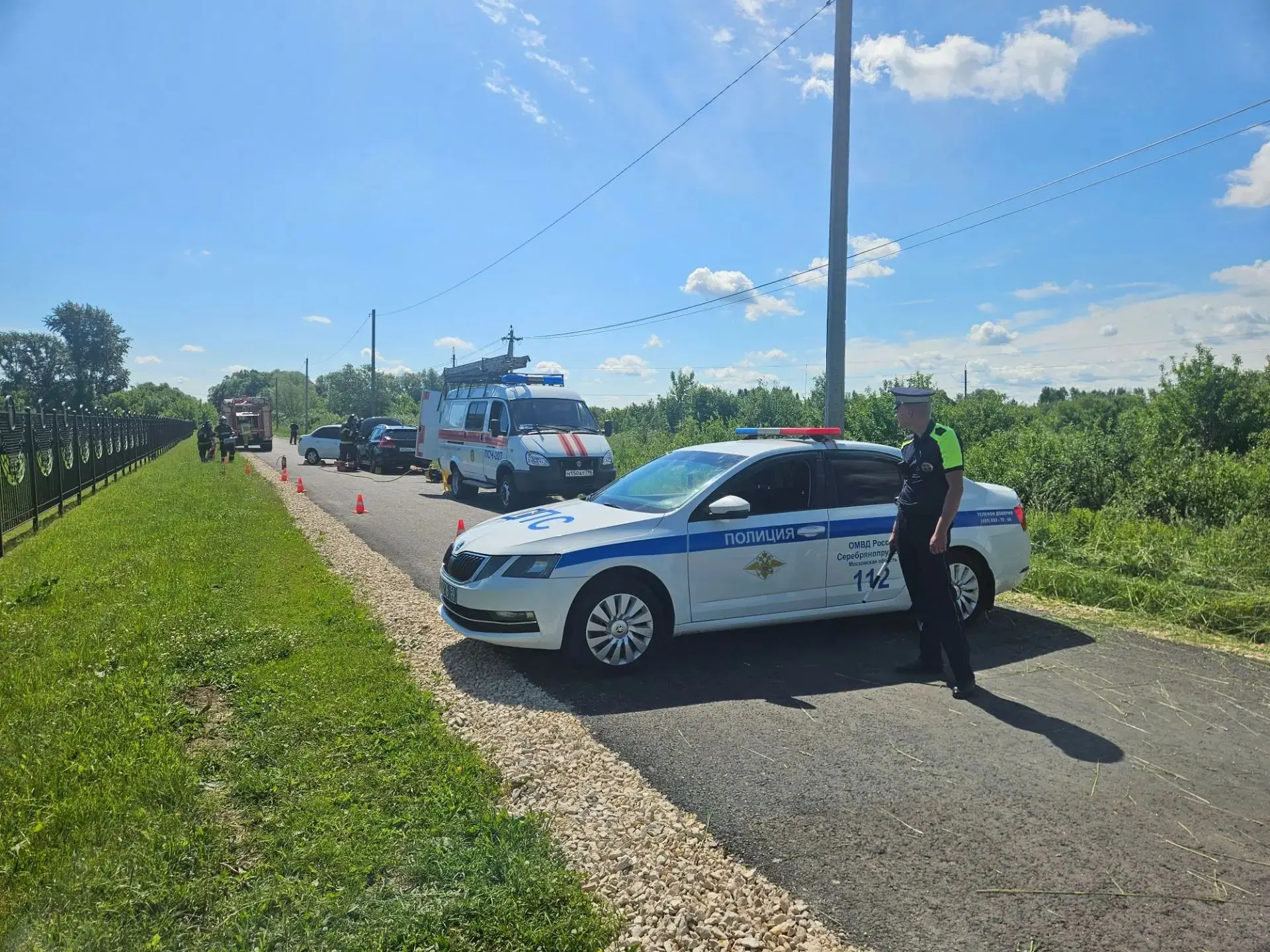 🚗 Лобовое столкновение: спасатели ликвидировали последствия условного ДТП в Серебряных Прудах ⚡️

�