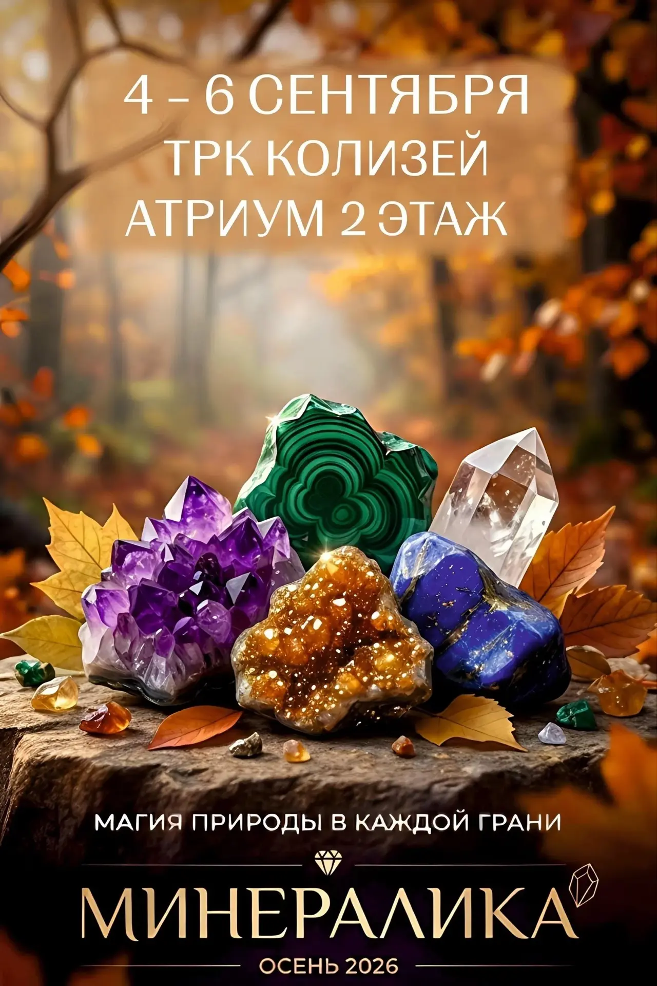 🍂 ОСЕННЯЯ «МИНЕРАЛИКА» — ФЕСТИВАЛЬ КАМНЯ И ТВОРЧЕСТВА В ПЕРМИ