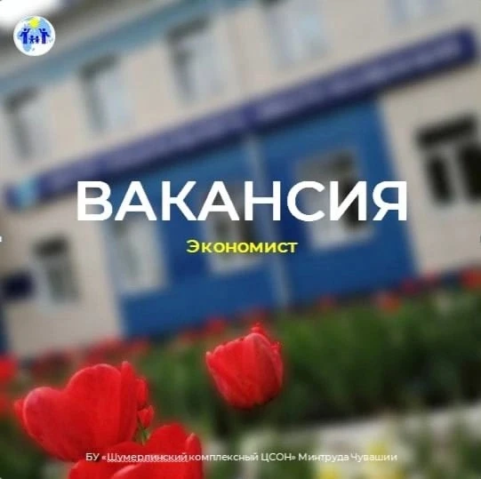 📣 Шумерлинский КЦСОН приглашает на работу экономиста!