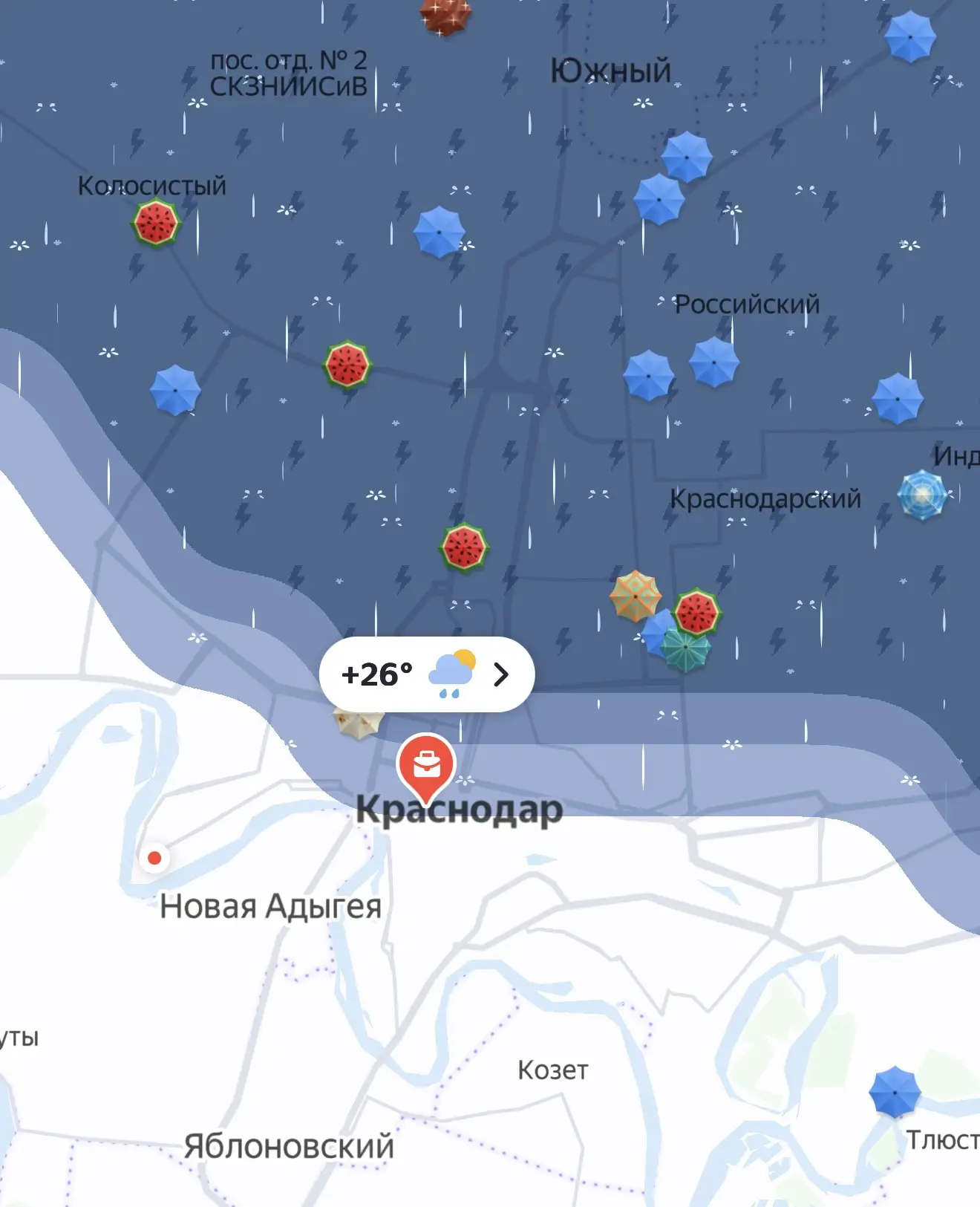 Смерч, град, ливень и массовые отключения света: непогода обрушилась на Краснодар