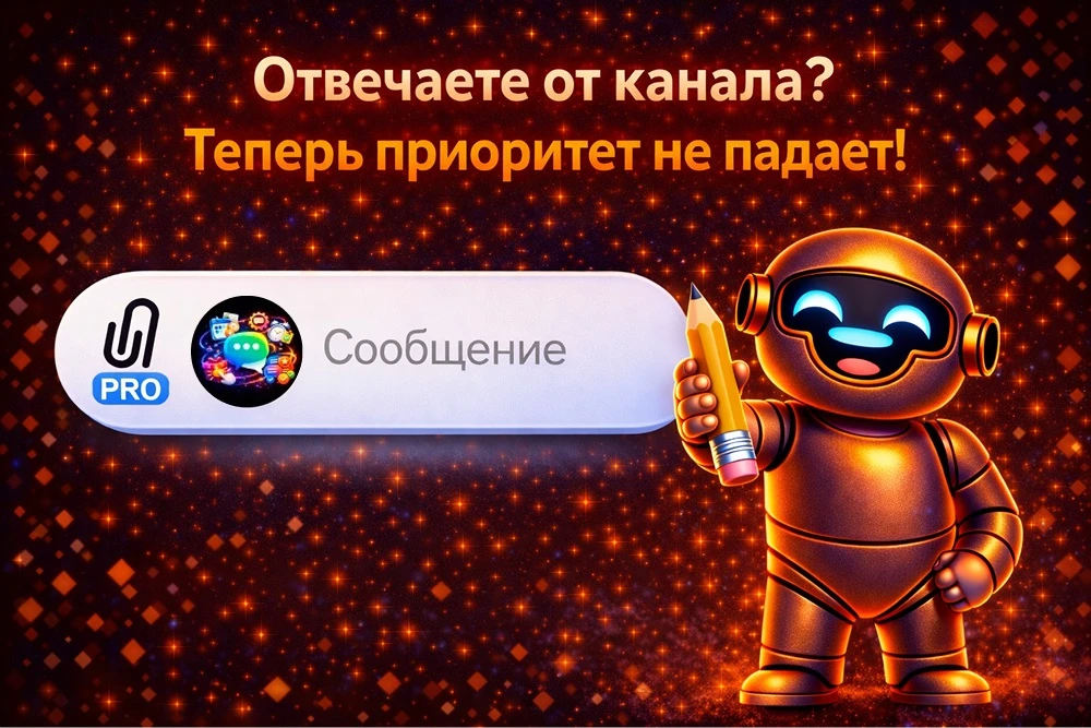 🤟 Отвечаете от канала? Теперь выбор сохраняется  Если вы выбрали ответ от имени канала, вышли и зашл
