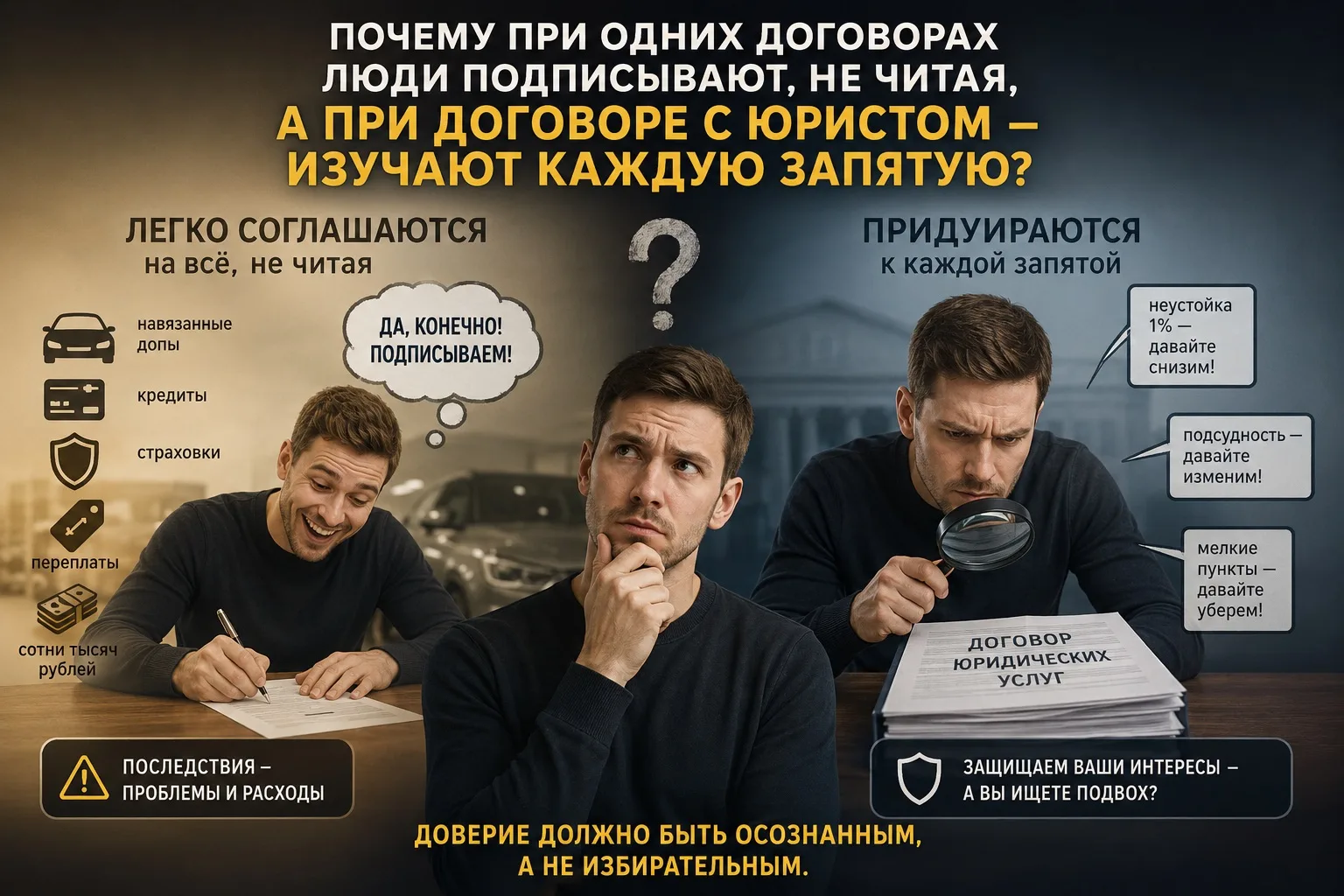Последнее время замечаю интересную тенденцию 🦁

Потенциальные доверители очень внимательно изучают 