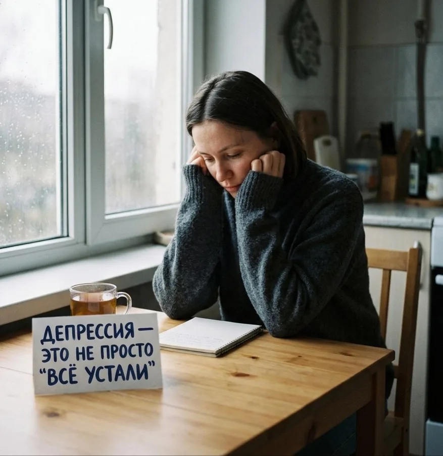 🤦‍♀️Депрессия — это не «все устали», это системный сбой организма. Современные критерии.

📋В своей