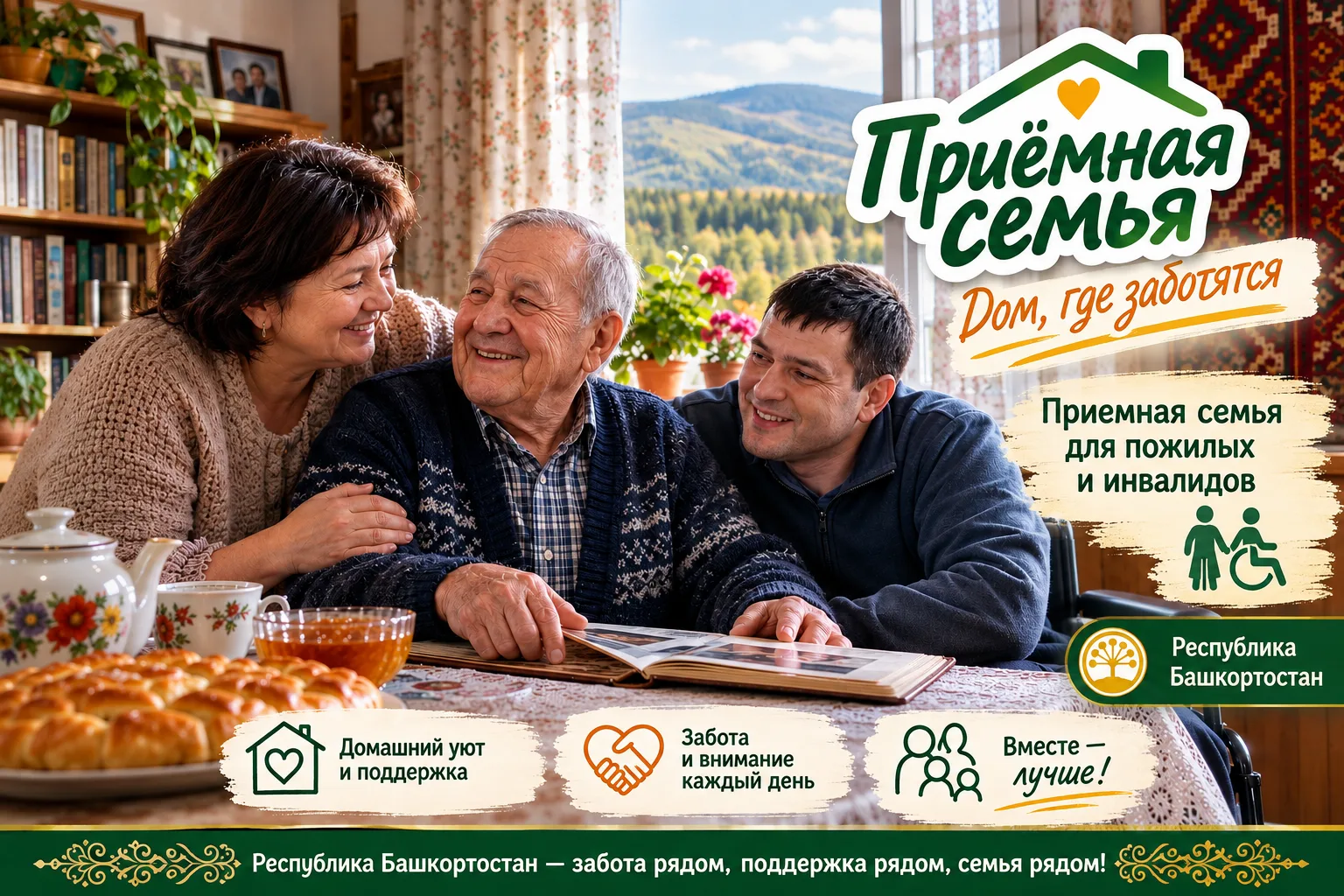 Приёмная семья для пожилых и инвалидов: как это работает