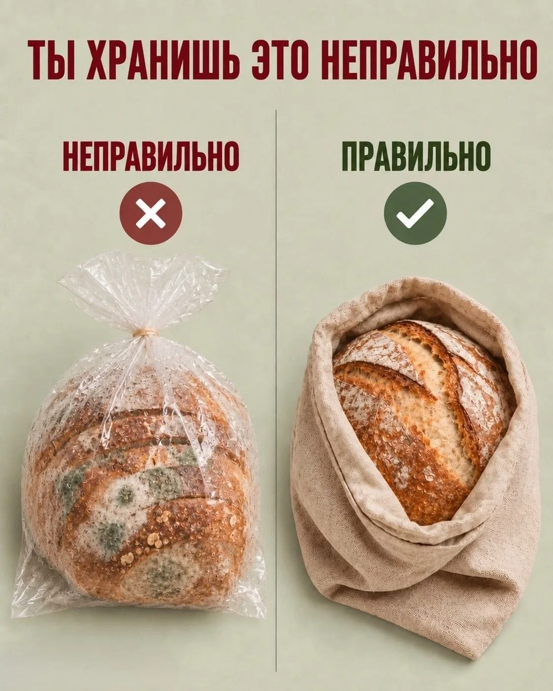 Продукты портятся не от времени, а от того, куда мы их кладем.