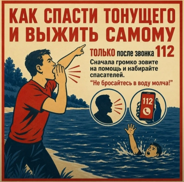 В экстренной ситуации счет идет на секунды. Важно знать, как действовать, чтобы помочь тонущему чело